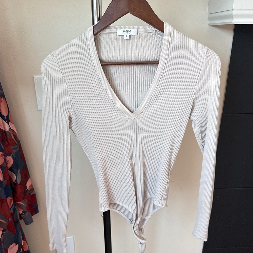V-neck bodysuit